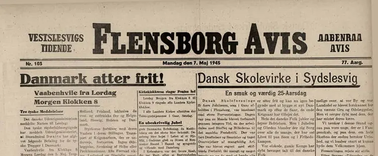 Historic Flensburger Nachrichten – 19th-century newspaper