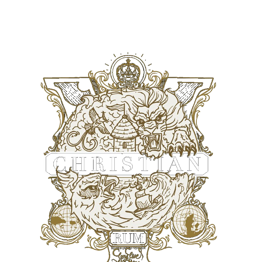 Christian V Rum label – royal Flensburg rum